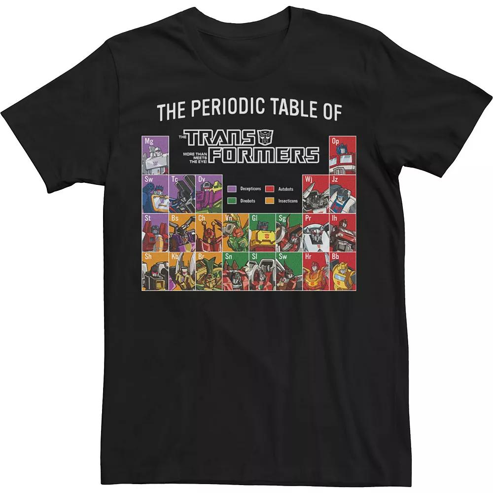 Men's Transformers The Periodic Table Of Transformers Tee,  Product Image