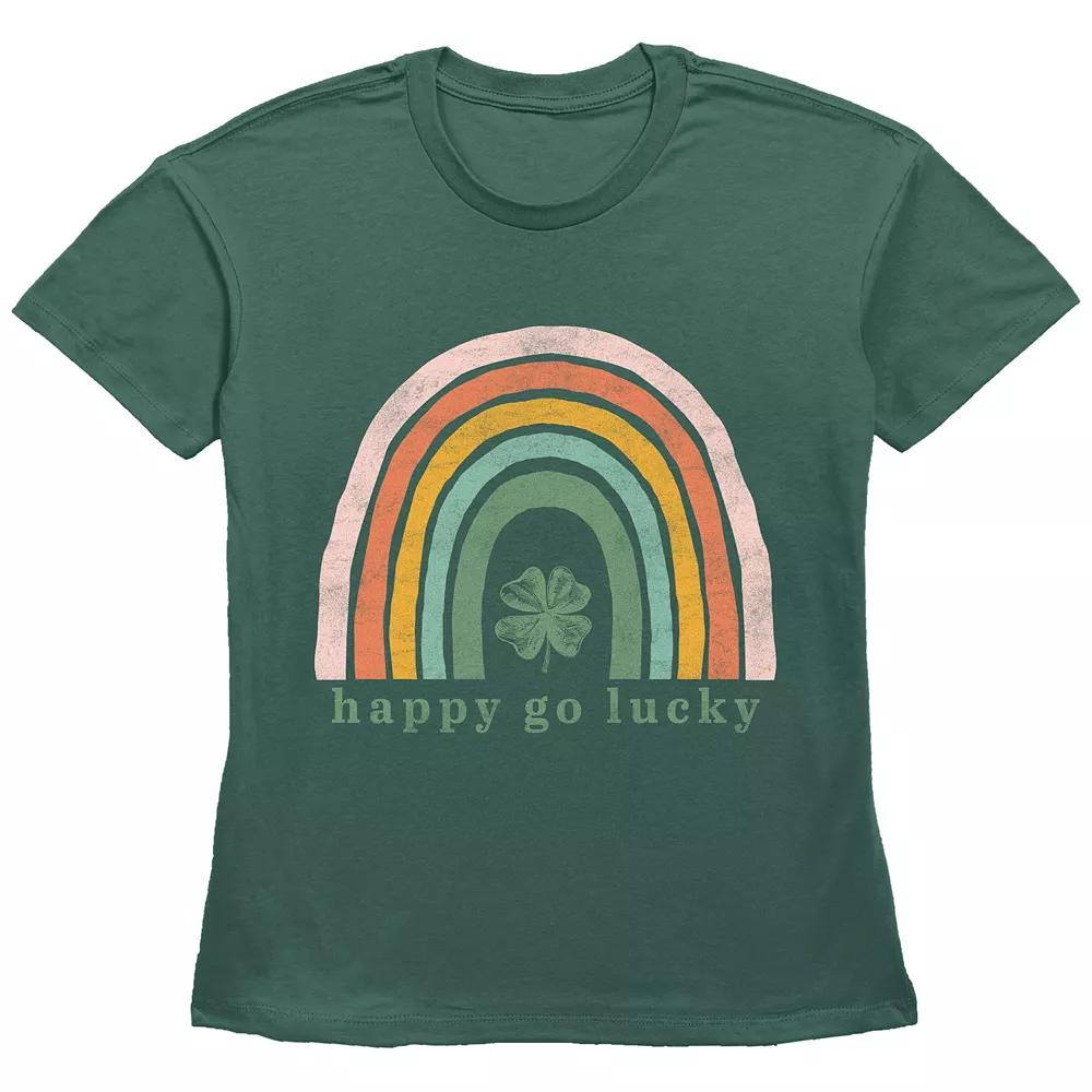 Women's Happy Go Lucky Graphic Tee, Girl's,  Product Image