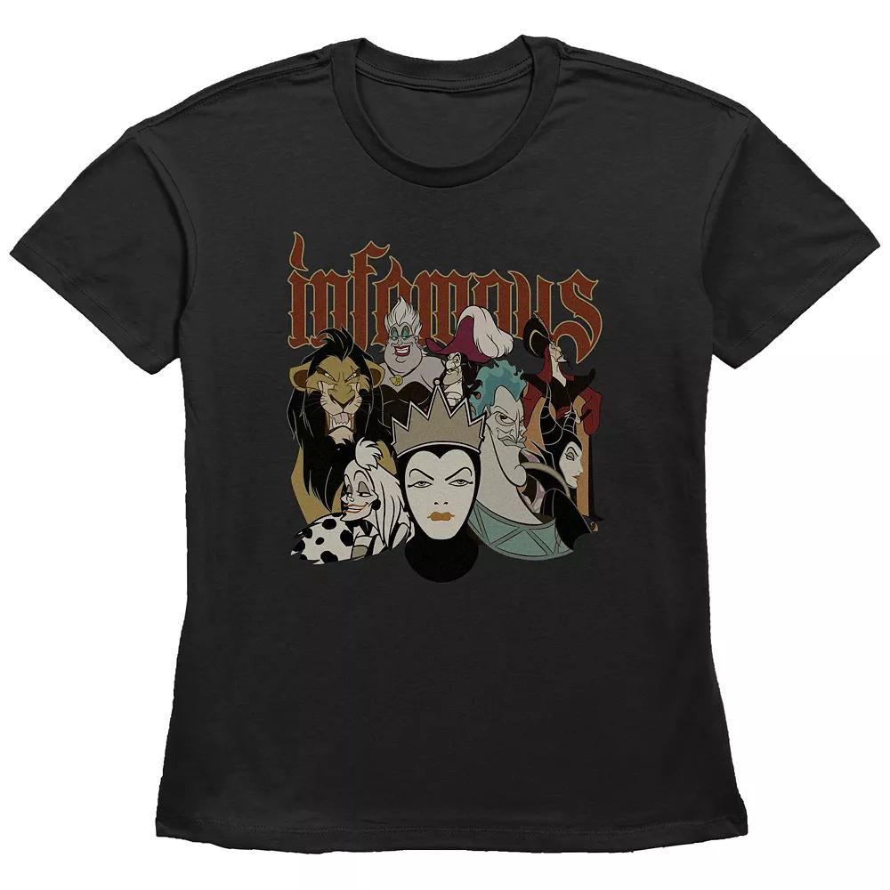 Disney Villains Infamous Characters Women's Graphic Tee,  Product Image