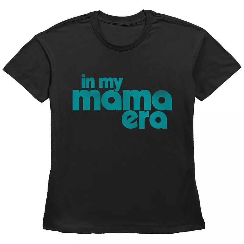 Women's In My Mama Era Basic Fit Graphic Tee, Size: XS, Black Product Image