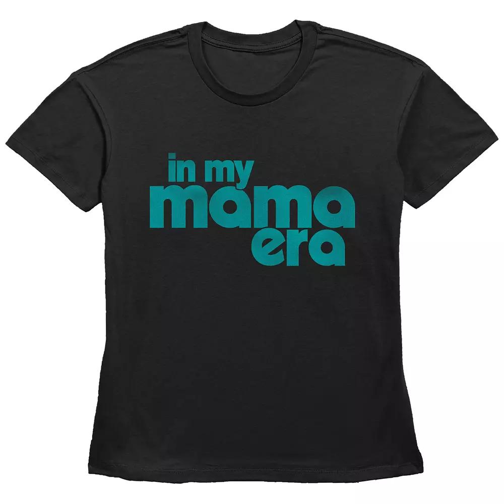 Women's In My Mama Era Basic Fit Graphic Tee, Size: XS, Black Product Image