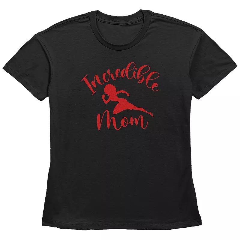 Disney / Pixar The Incredibles Women's Elastigirl Incredible Mom Basic Fit Graphic Tee,  Product Image