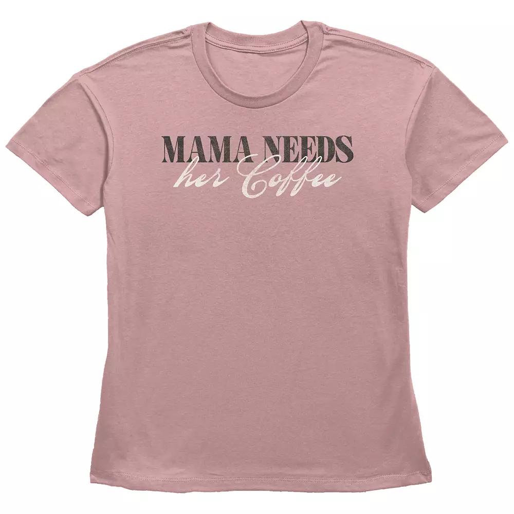 Women's Fifth Sun "Mama Needs Her Coffee" Cursive Script Graphic Tee, Girl's,  Product Image