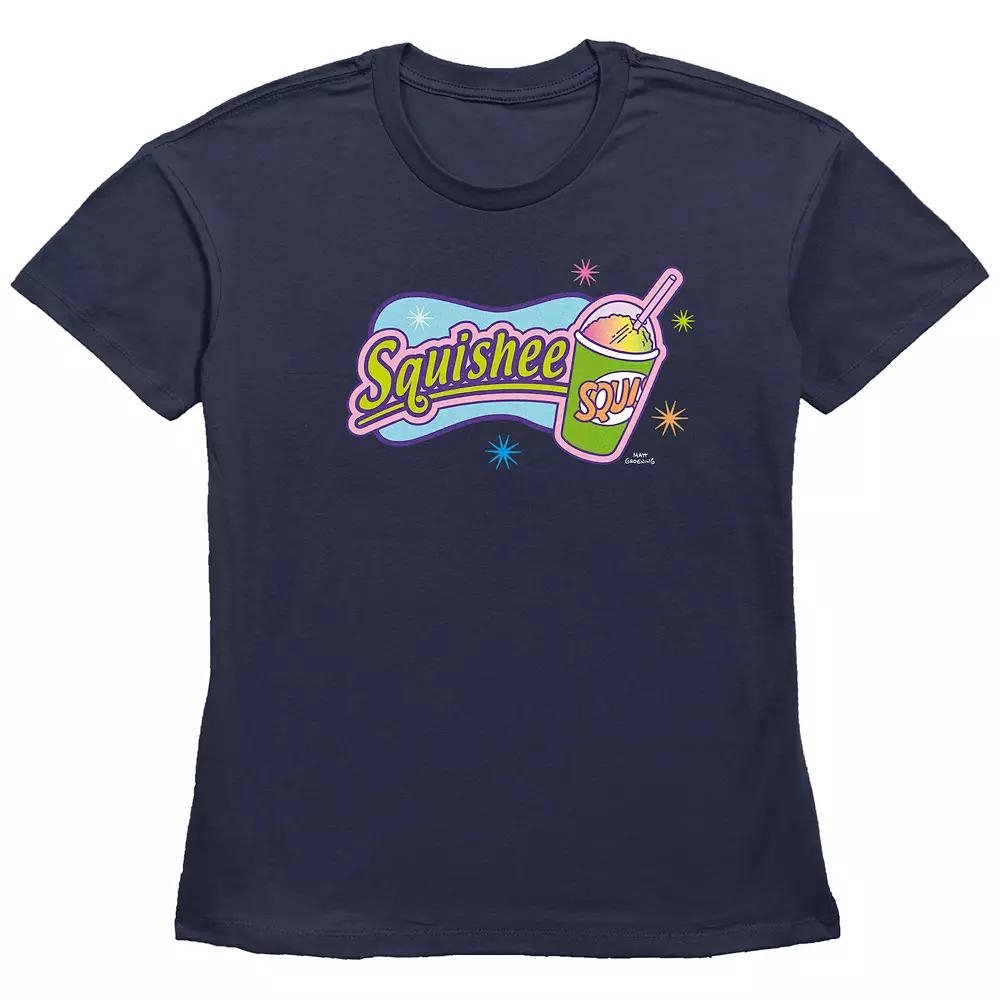 Women's The Simpsons Squishee Logo Basic Fit Graphic Tee, Girl's,  Product Image