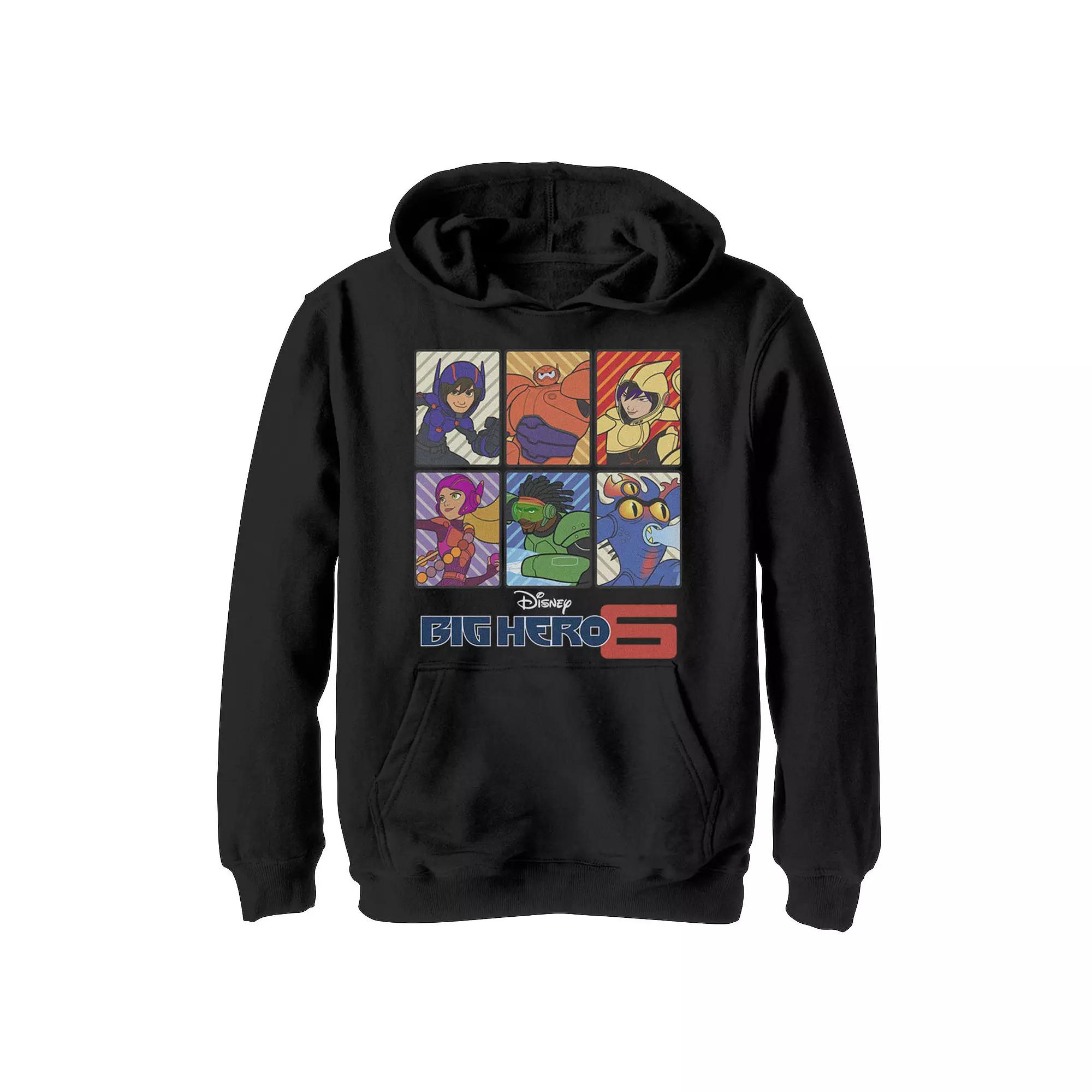 Men's Disney Big Hero 6 Group Shot Panels Title Logo Fleece, Boy's,  Product Image