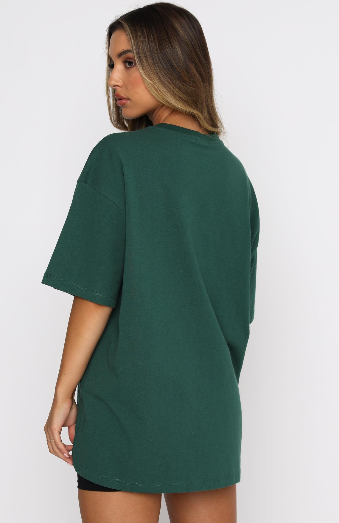 Varsity Tee Green Male Product Image