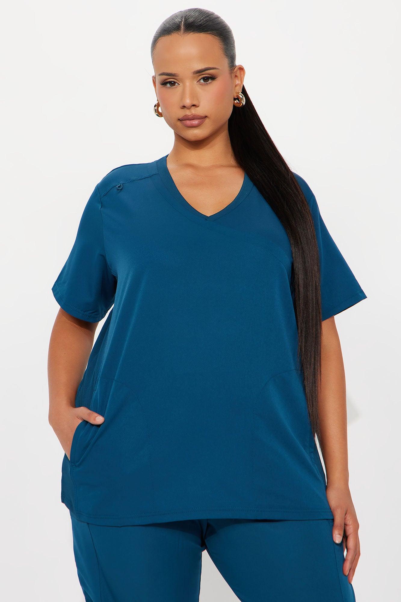 Get To Work Stretch Uniform Scrub Jogger Set - MidnightBlue Female Product Image