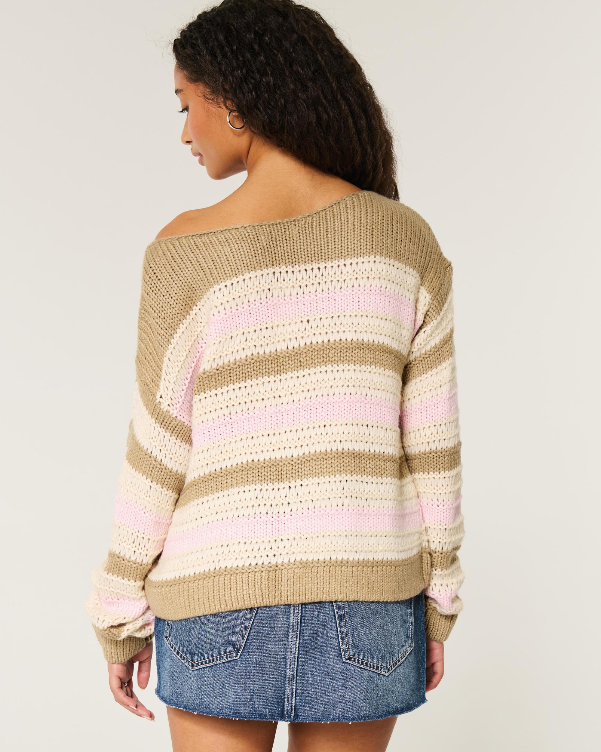 Slouchy Off-the-Shoulder Sweater Product Image