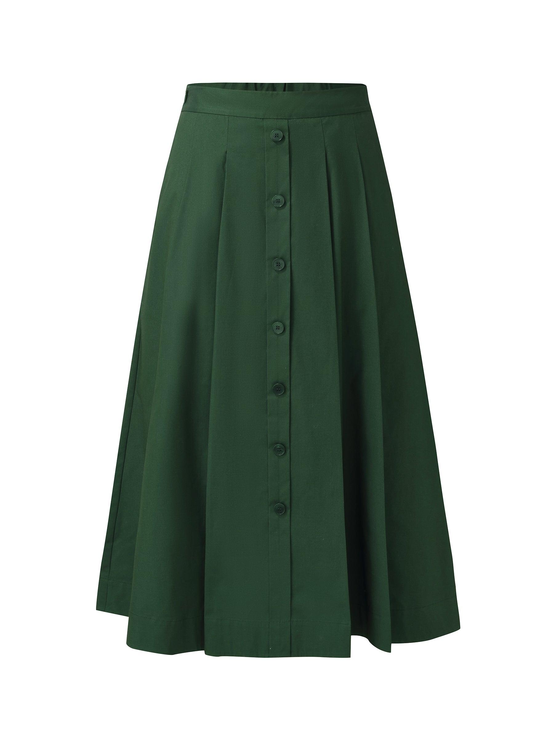 A-Line High-Waisted Women Pleated Skirt Product Image