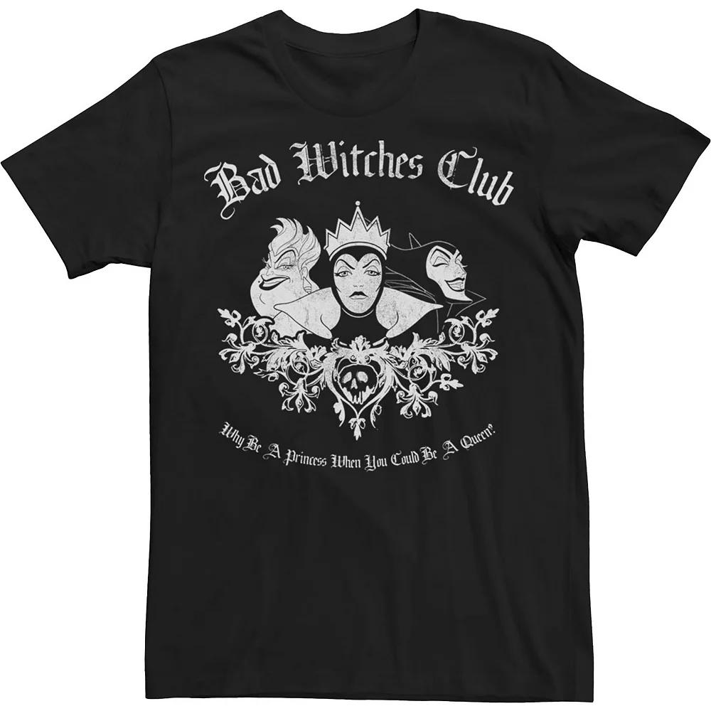 Big & Tall Disney Villians Bad Witch Club Group Shot Tee, Men's,  Product Image