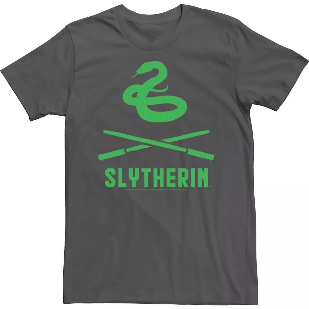 Men's Harry Potter Slytherin Crossed Wands Logo Tee,  Product Image