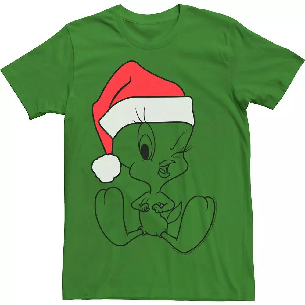 Men's Looney Tunes Christmas Tweety Outline Tee,  Product Image