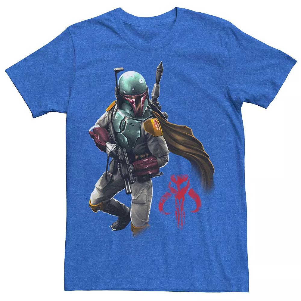 Men's Star Wars Boba Fett Grunge Profile Tee,  Product Image