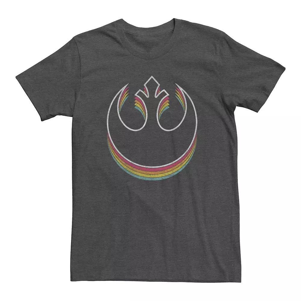 Men's Star Wars Rebel Symbol Rainbow Fade Graphic Tee,  Product Image