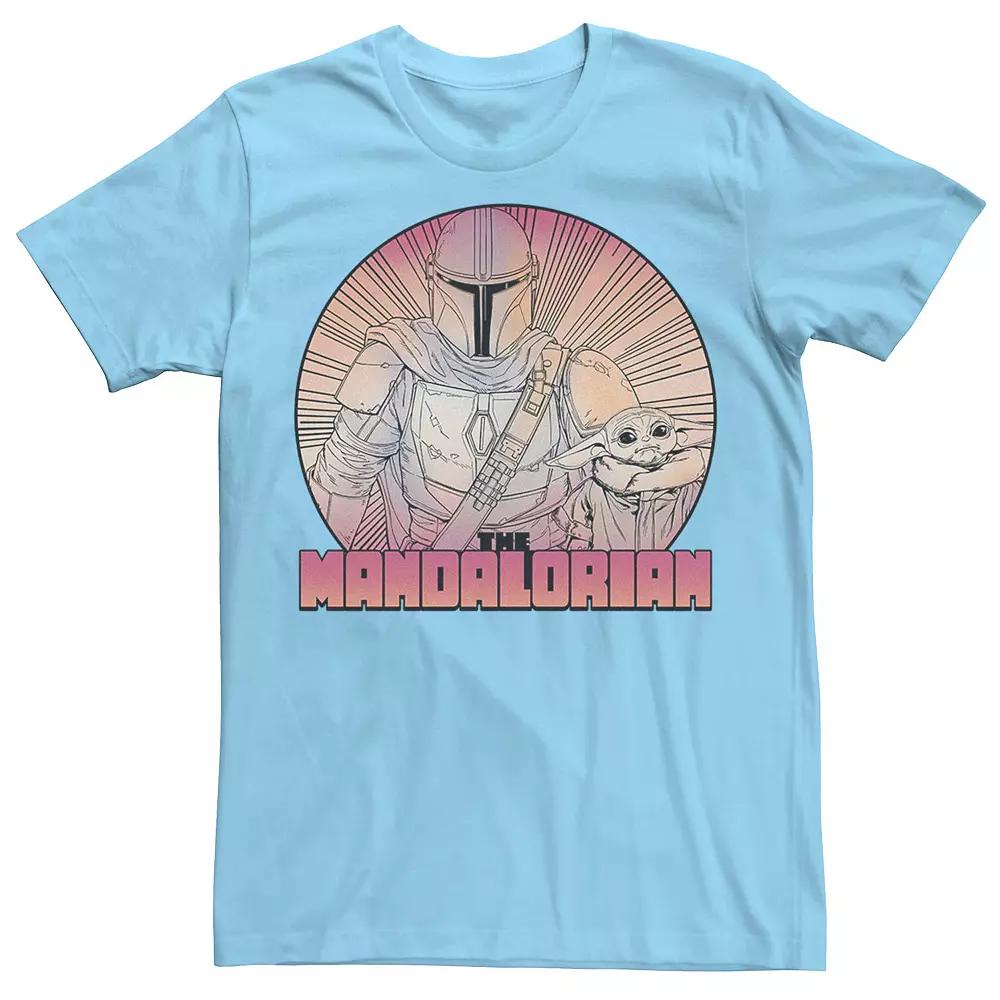 Men's Star Wars The Mandalorian The Child Gradient Line Art Tee,  Product Image