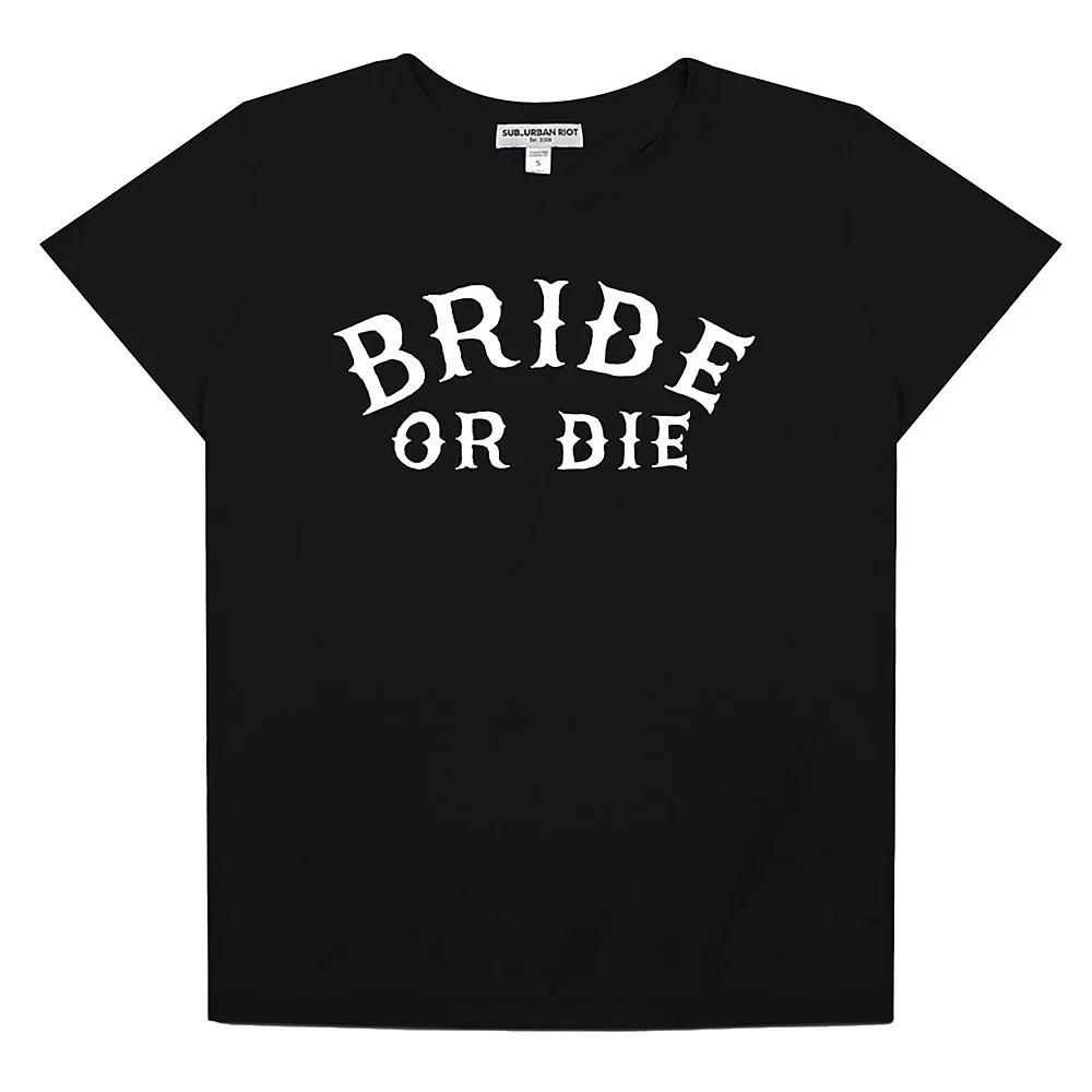 Women's Suburban Riot Bride or Die Loose Fit Graphic Tee, Girl's,  Product Image
