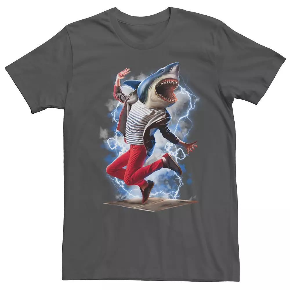 Men's Electric Shark Breakdancer Tee,  Product Image