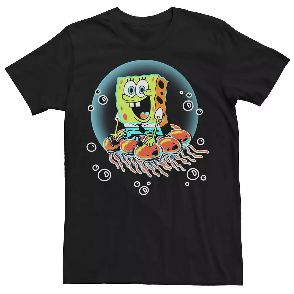 Men's SpongeBob SquarePants Into The Jellyfish Tee,  Product Image