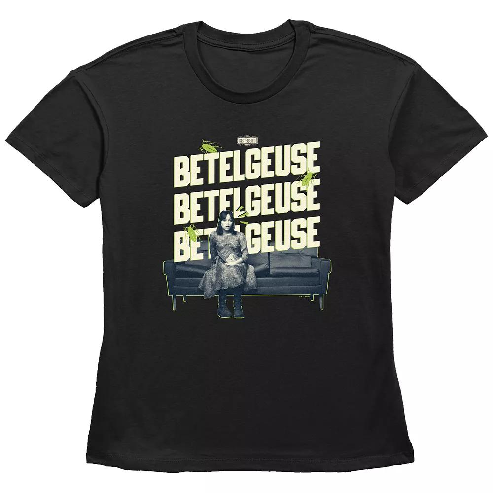 Women's Beetlejuice 2 Astrid On A Couch Graphic Tee,  Product Image