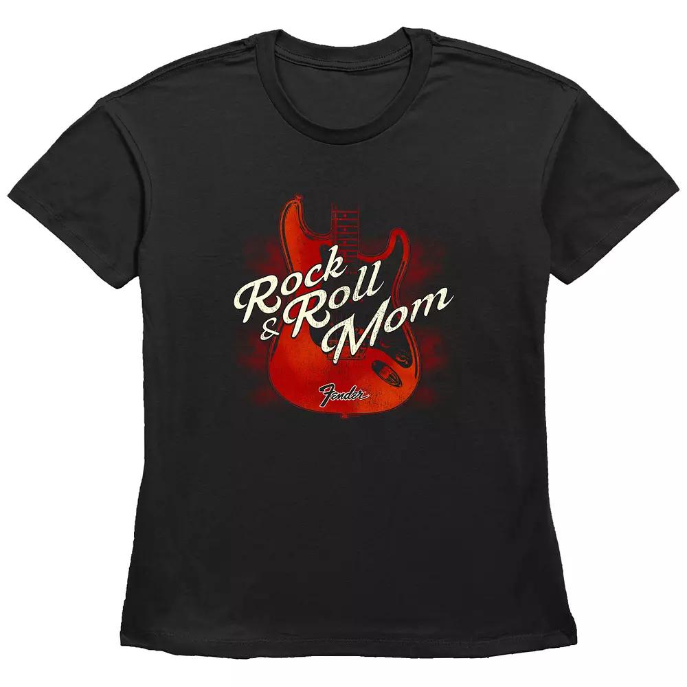 Women's Fender Rock & Roll Mom Basic Fit Graphic Tee,  Product Image