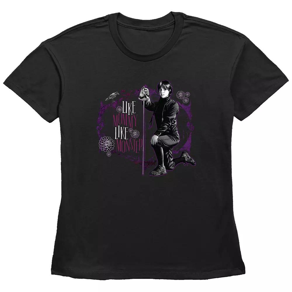 Disney's The Nightmare Before Christmas Jack Skellington And Sally Stamp Women's Graphic Tee, Size: Small, Black Product Image