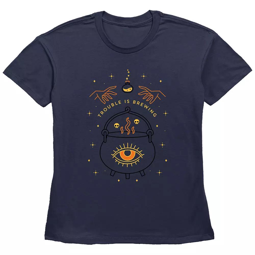 Disney's Hocus Pocus Trouble Is Brewing Women's Graphic Tee,  Product Image
