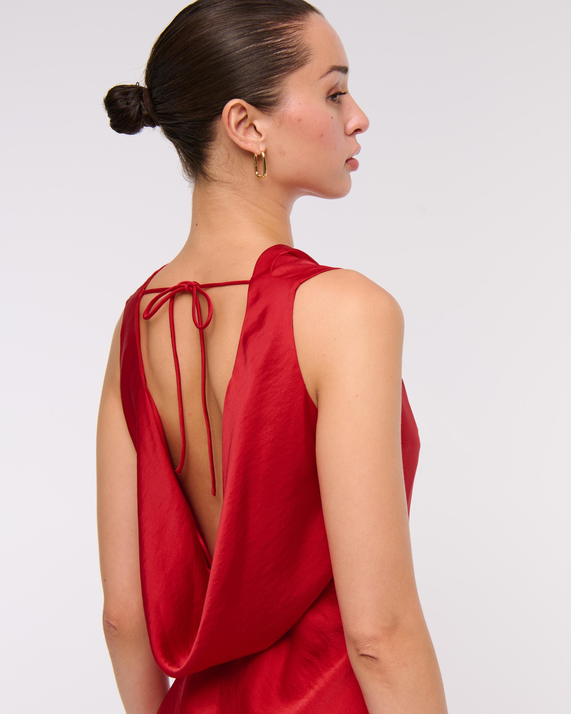 The A&F Julia Slip Cowl Neck Maxi Dress Product Image