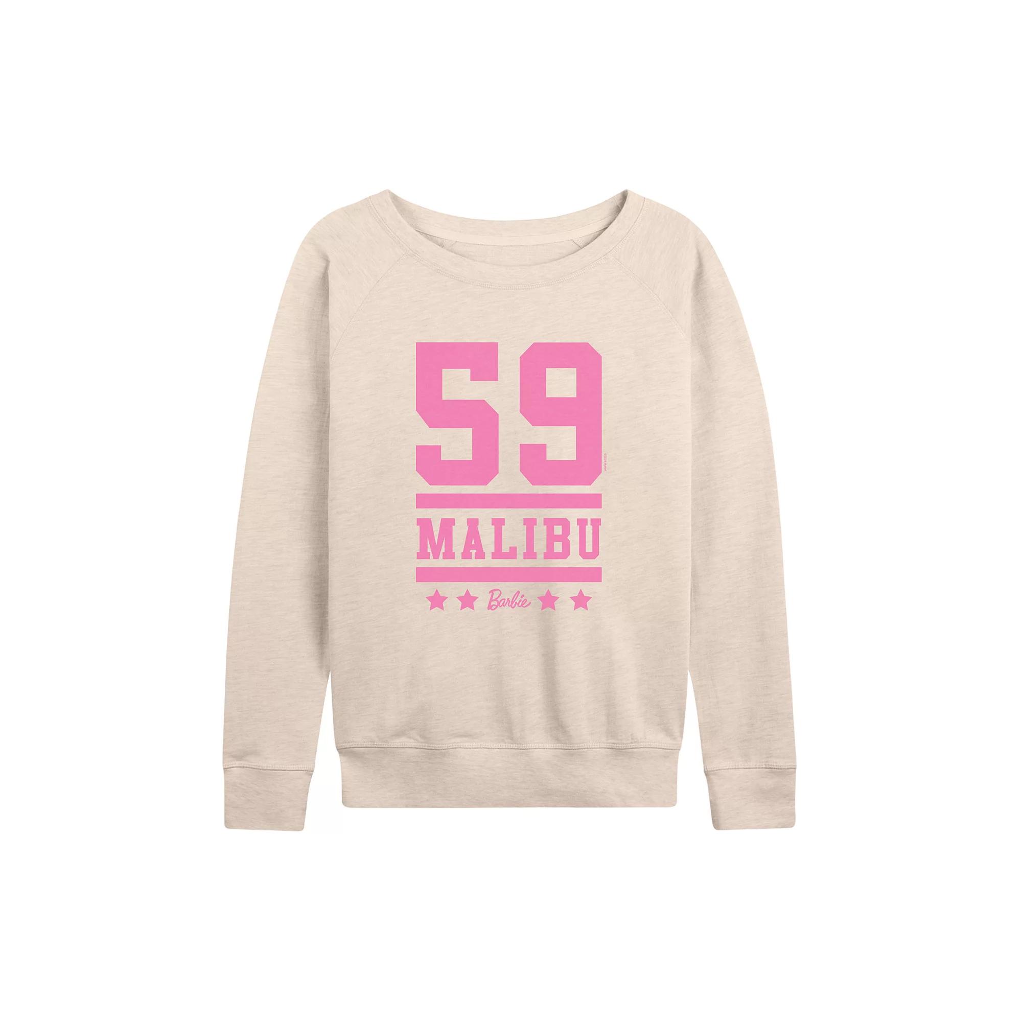 Women's Barbie® 59 Malibu Graphic French Terry Long Sleeve Tee,  Product Image