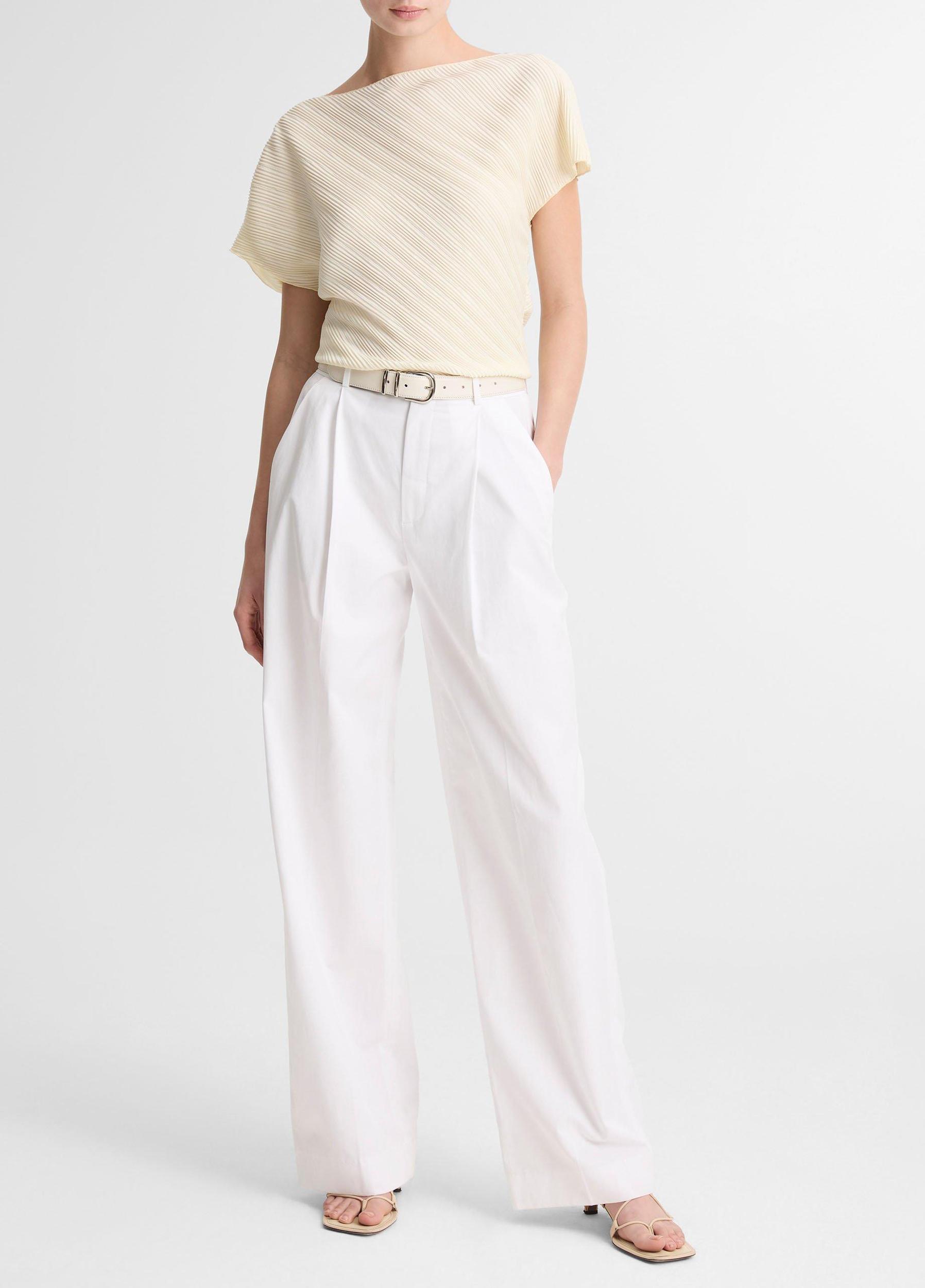 Diagonal Pleated Top Product Image