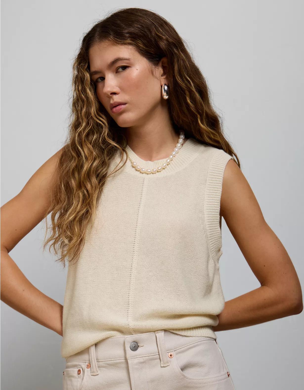 AE77 Premium Sweater Tank Top Product Image