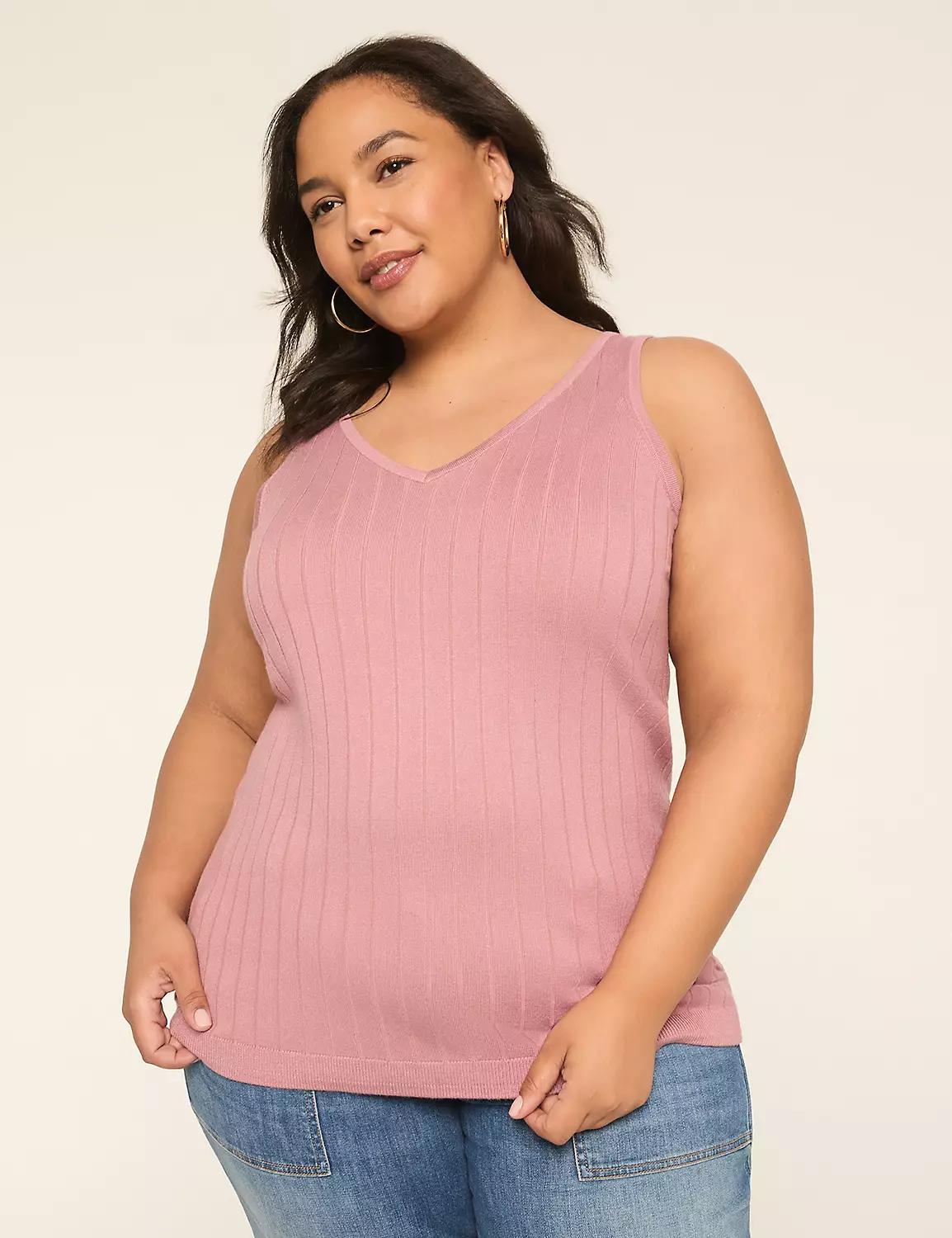 Rib Sweater Tank Product Image