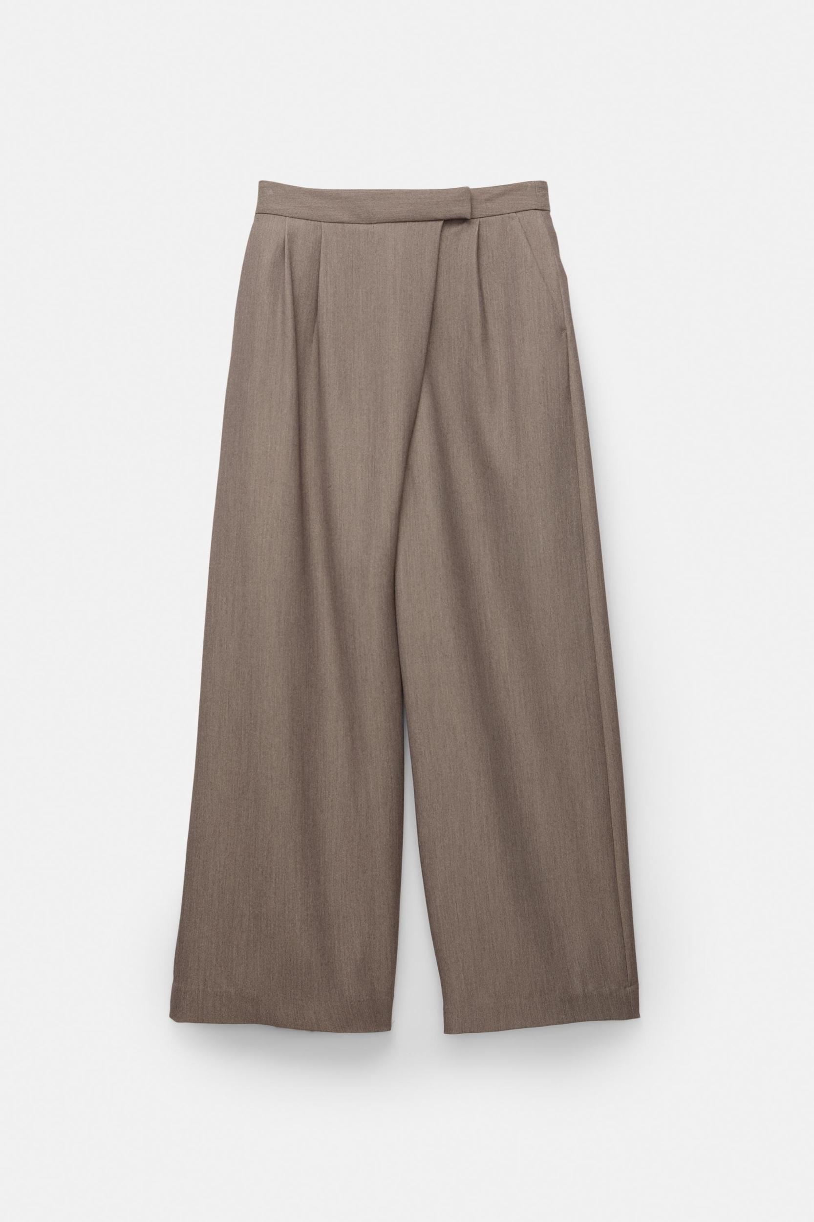 Wrap-waist smart trousers Product Image