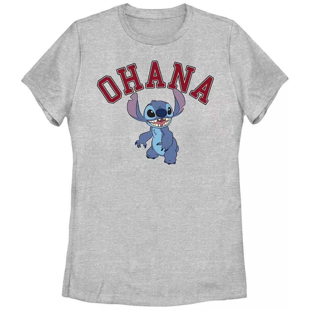 Disney's Lilo & Stitch Women's Ohana Varsity Stitch Tee, Girl's,  Product Image