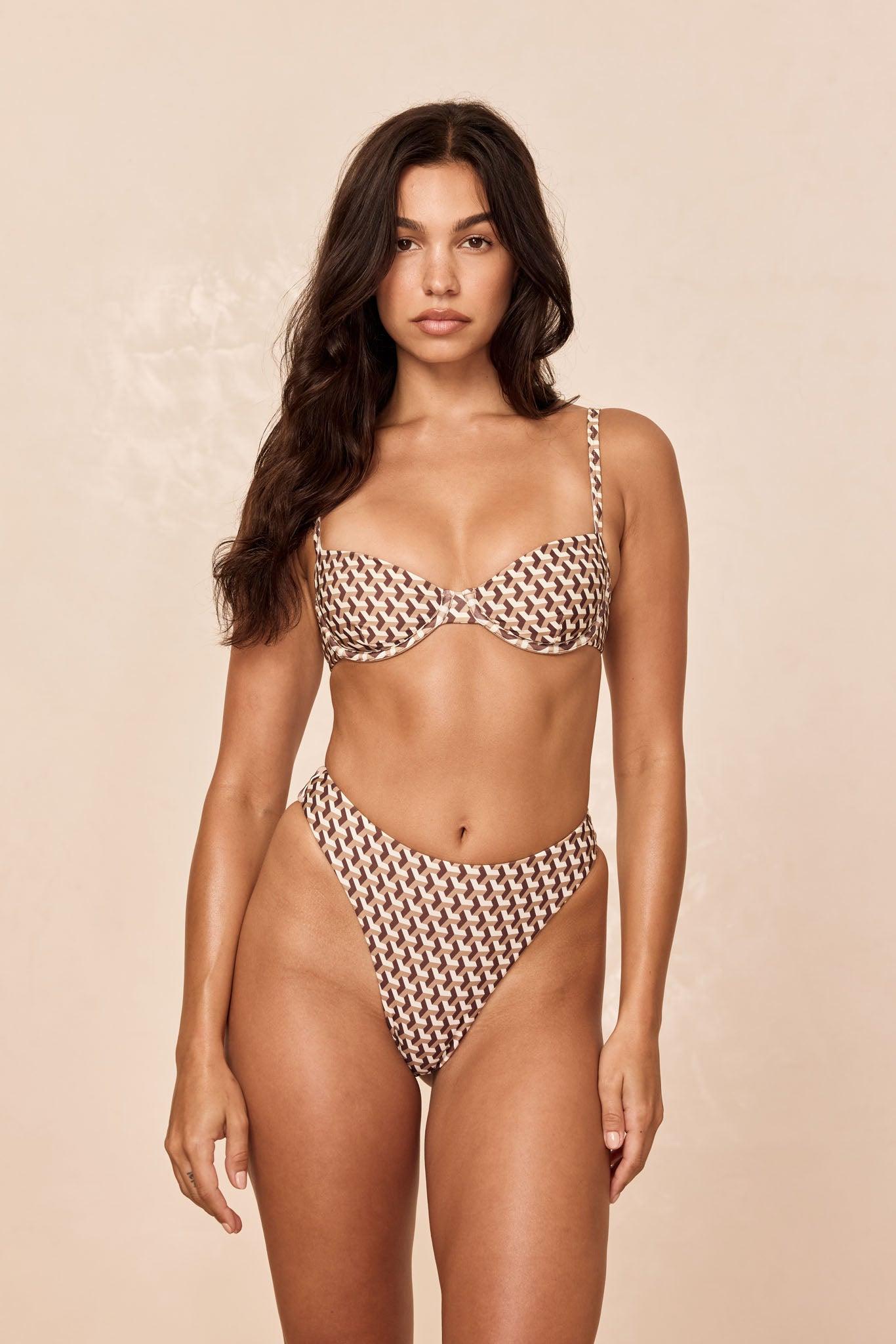 Capri Top - Husk Geo Product Image