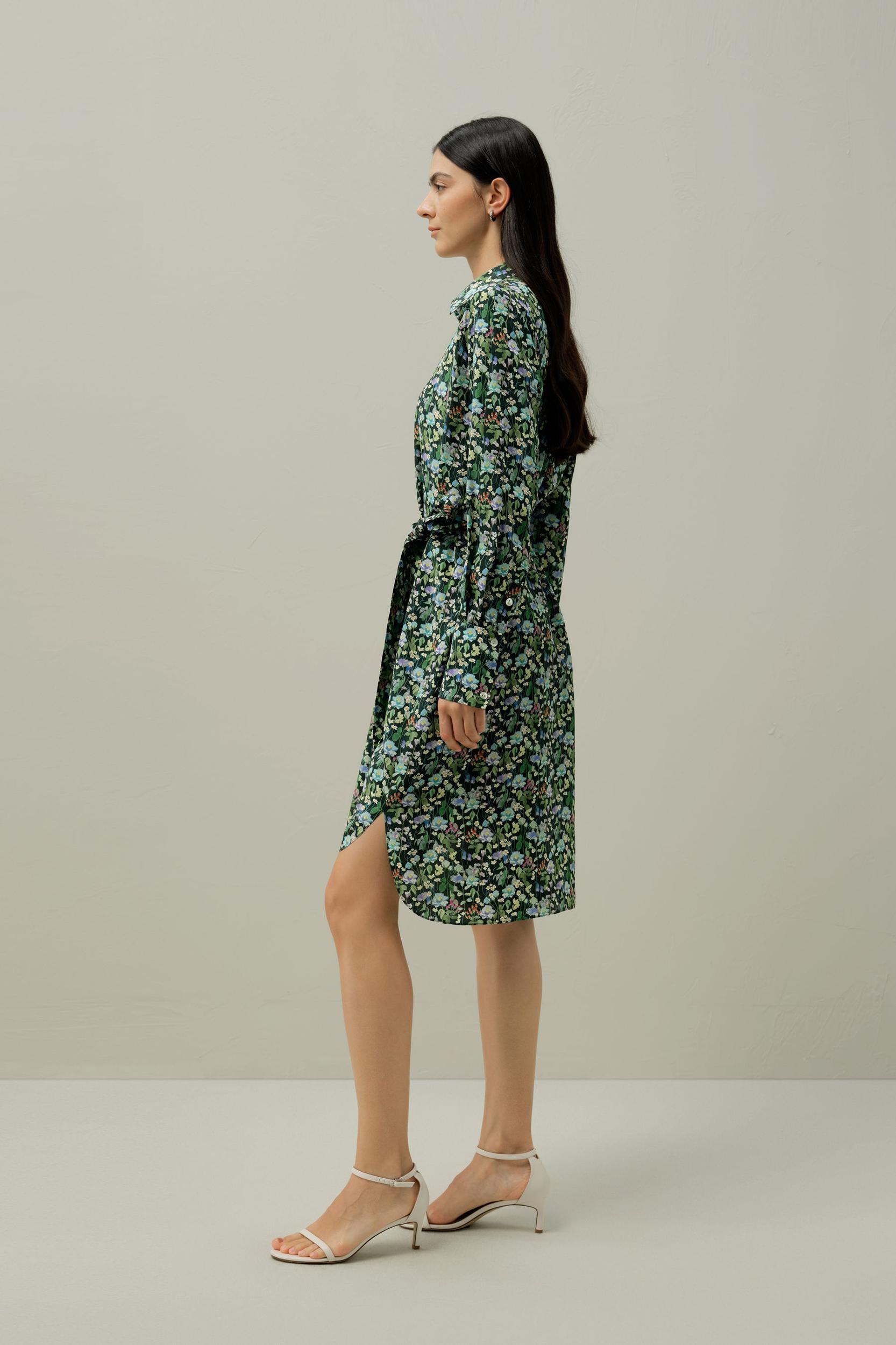 Fairytale Forest Knee-length Shirtdress - Made With Liberty Fabric Product Image