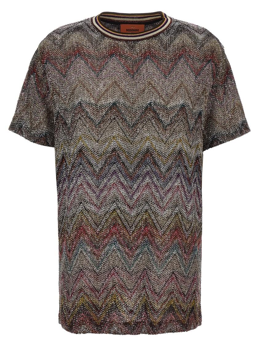 MISSONI Caperdoni Short Sleeve T-shirt With Sequin In Multi Product Image