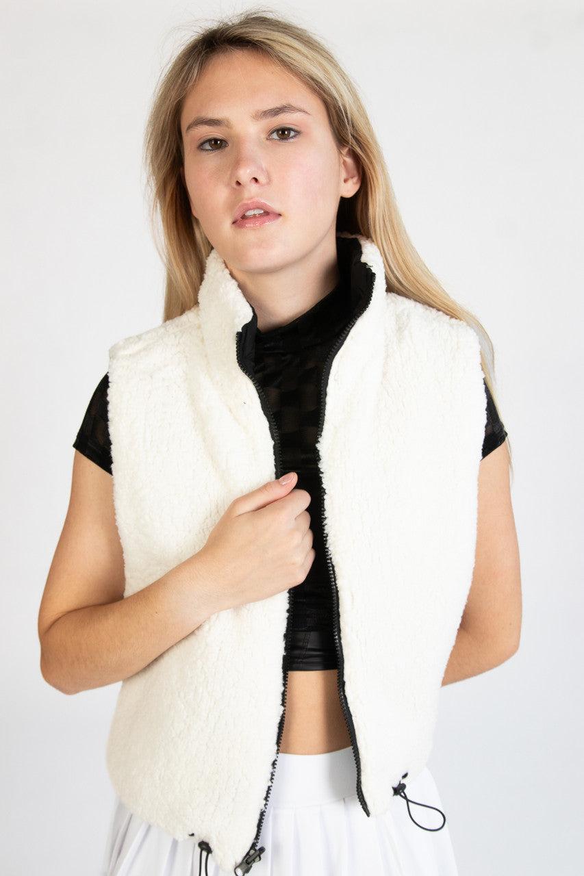 Reversible Sherpa Puffer Vest Product Image