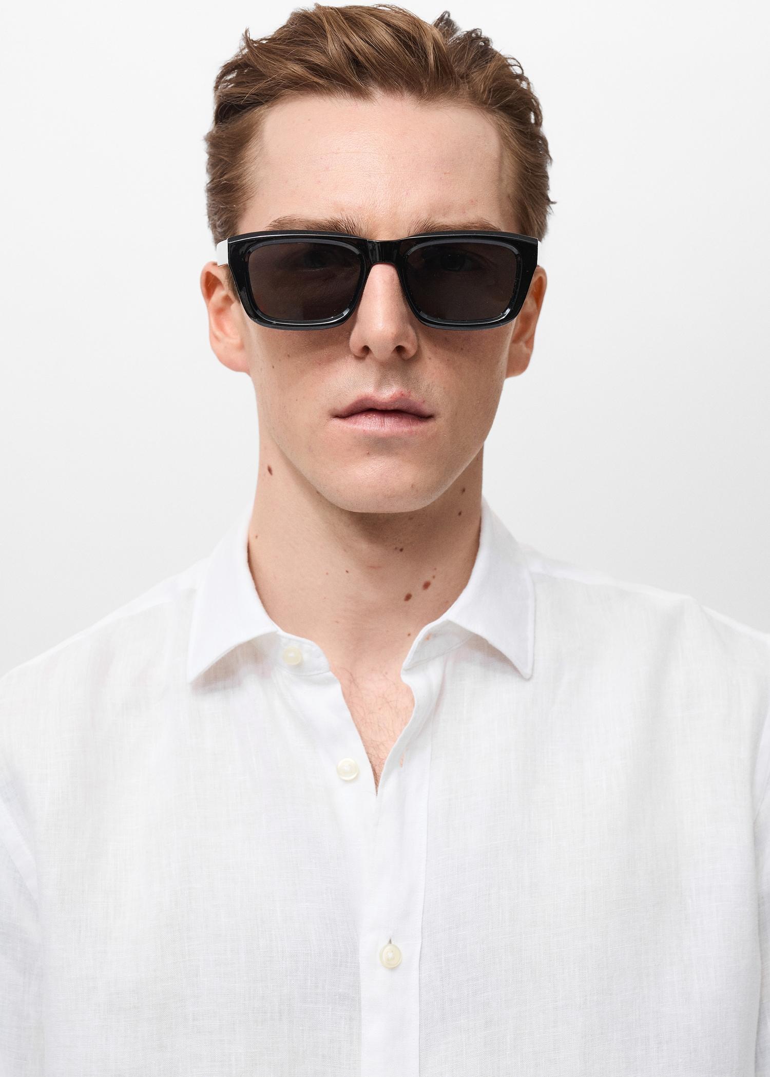 Linen 100% shirt - Men | MANGO USA Product Image