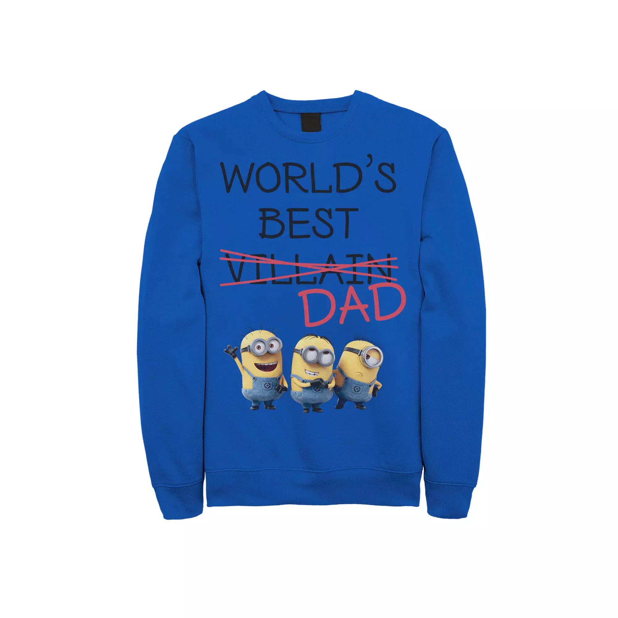 Men's Despicable Me Minions Crossed Out Villain Sweatshirt,  Product Image