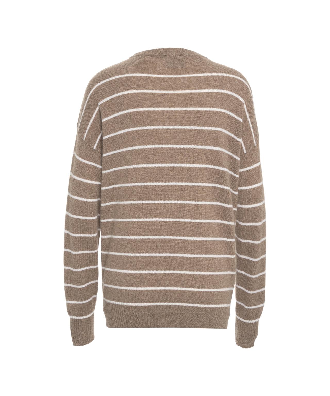 Striped knit sweater Product Image