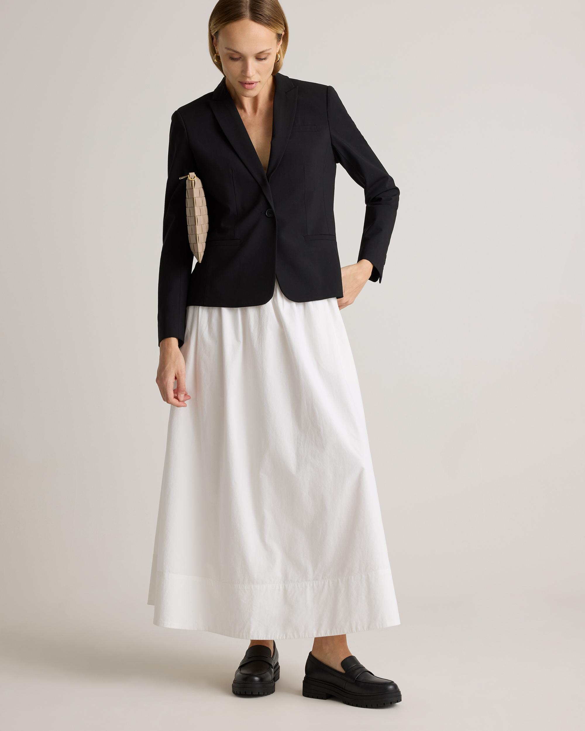 Quince | Women's Poplin A-line Maxi Skirt Organic Cotton Product Image