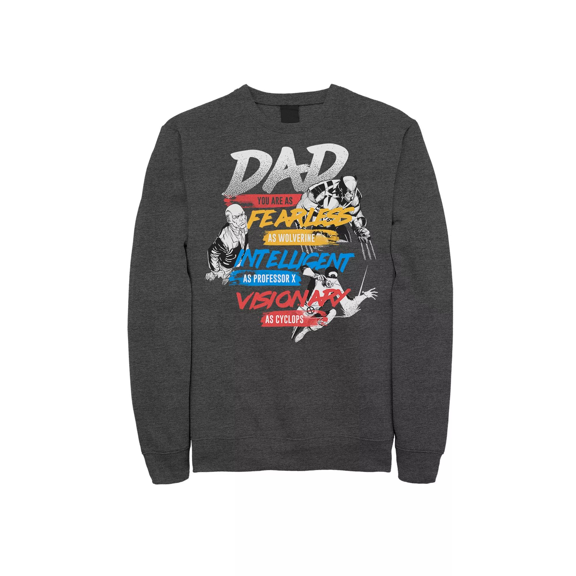 Men's Marvel X-Men Dad You Are As Fearless As Fleece,  Product Image