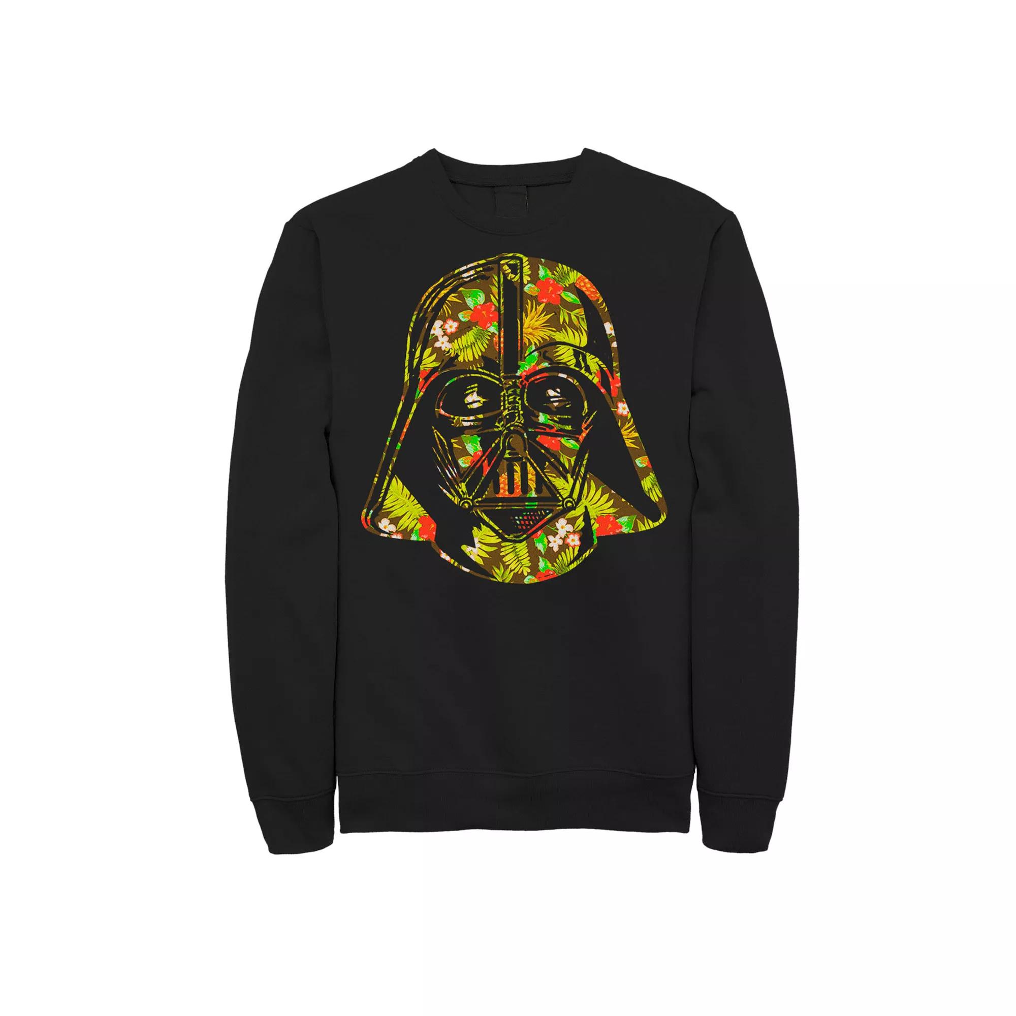 Big & Tall Star Wars Darth Vader Flower Filled Helmet Fleece Sweatshirt, Men's,  Product Image