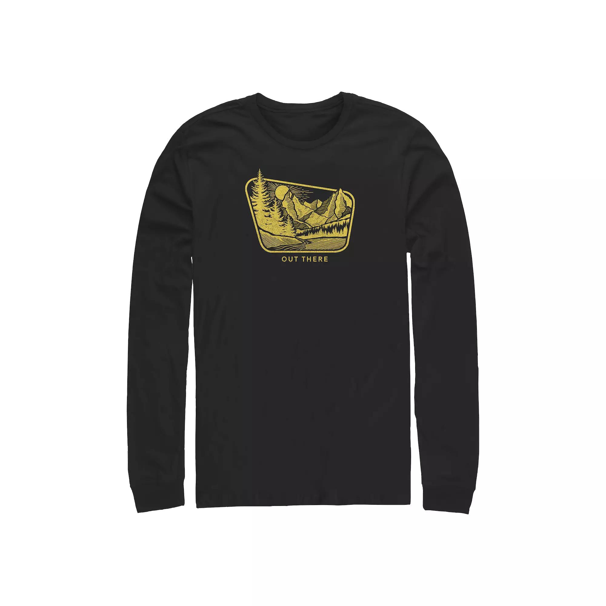 Big & Tall Out There Poster Long Sleeve Graphic Tee, Men's,  Product Image