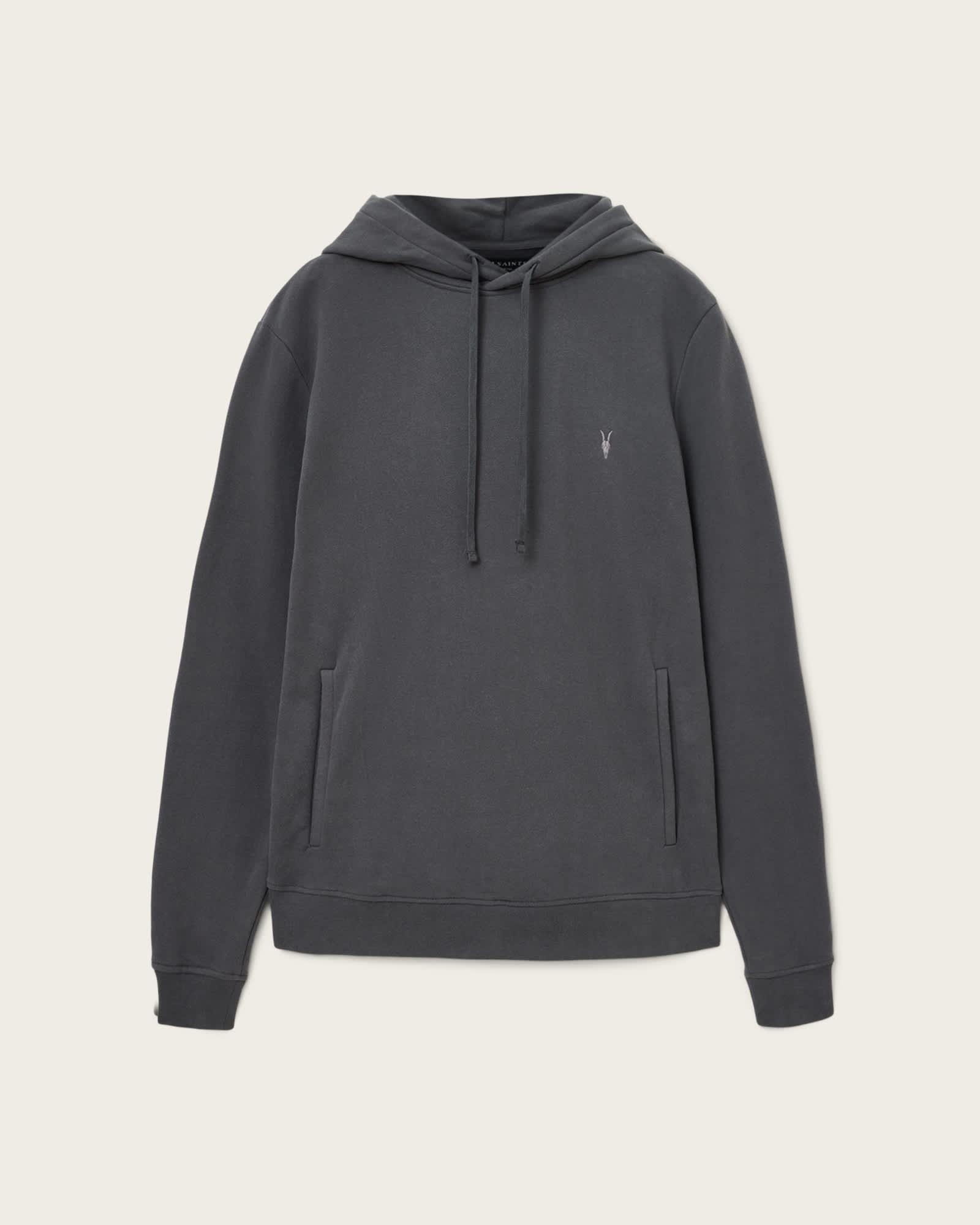 Raven Pullover Ramskull Hoodie CARTER GREY | ALLSAINTS US Product Image
