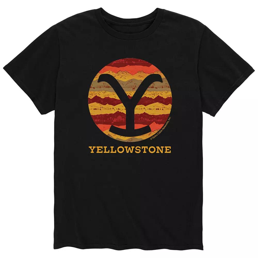 Men's Yellowstone Patterned Y Tee,  Product Image