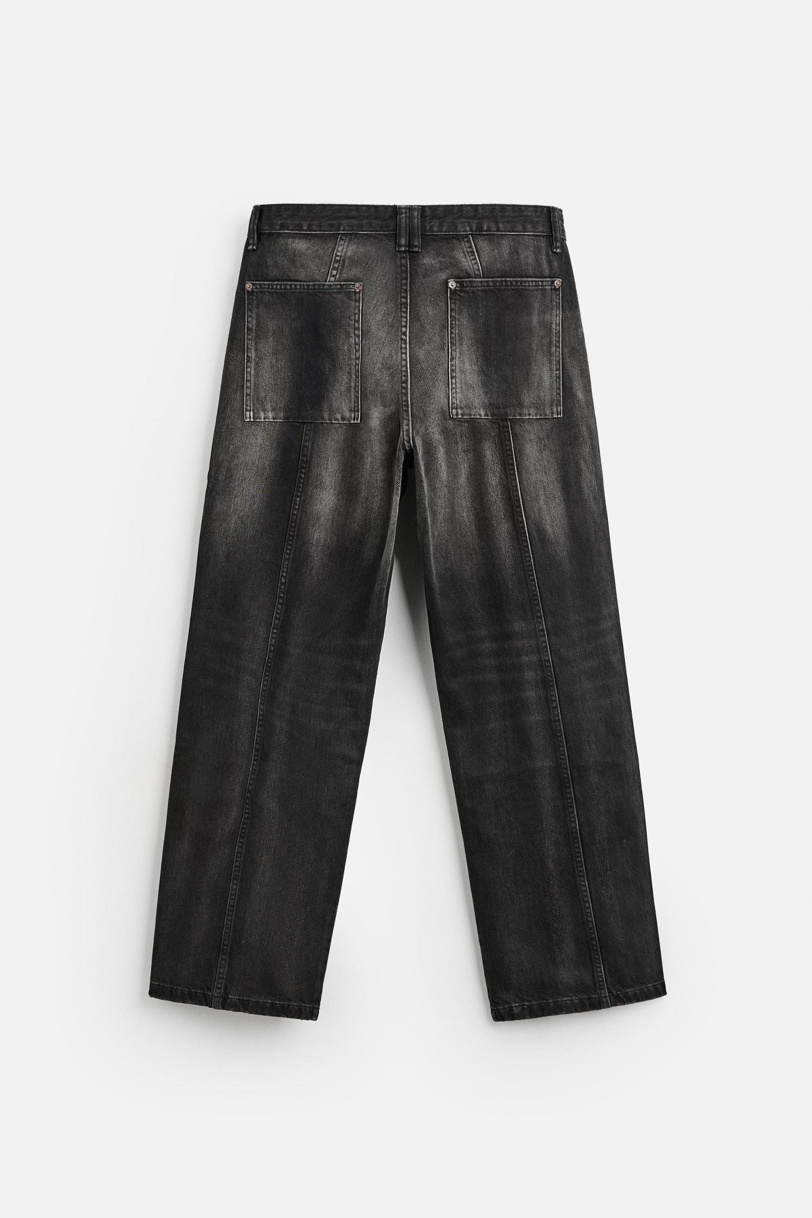 BAGGY FIT JEANS WITH SEAMS Product Image