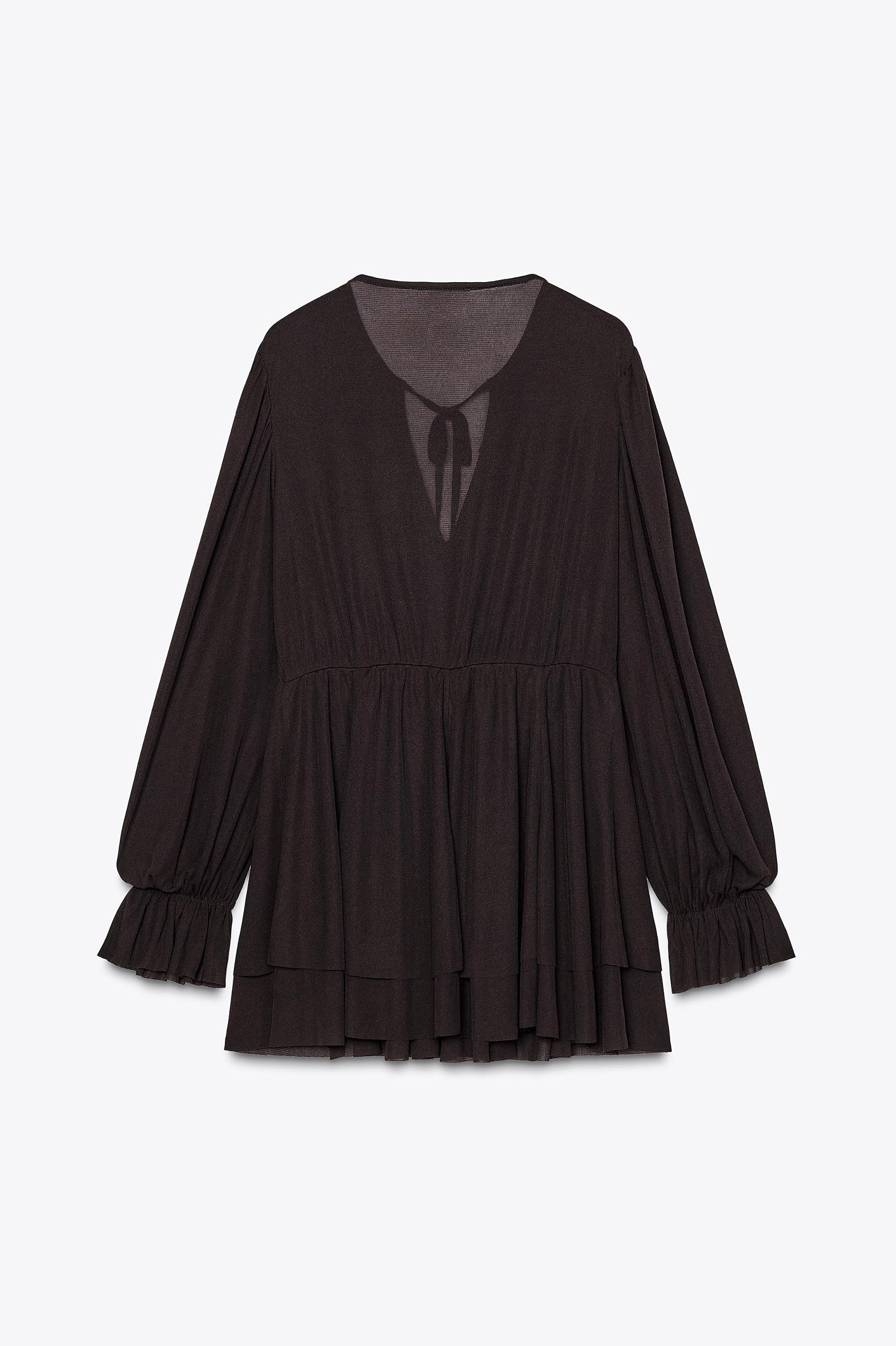 SHORT RUFFLED DRESS Product Image