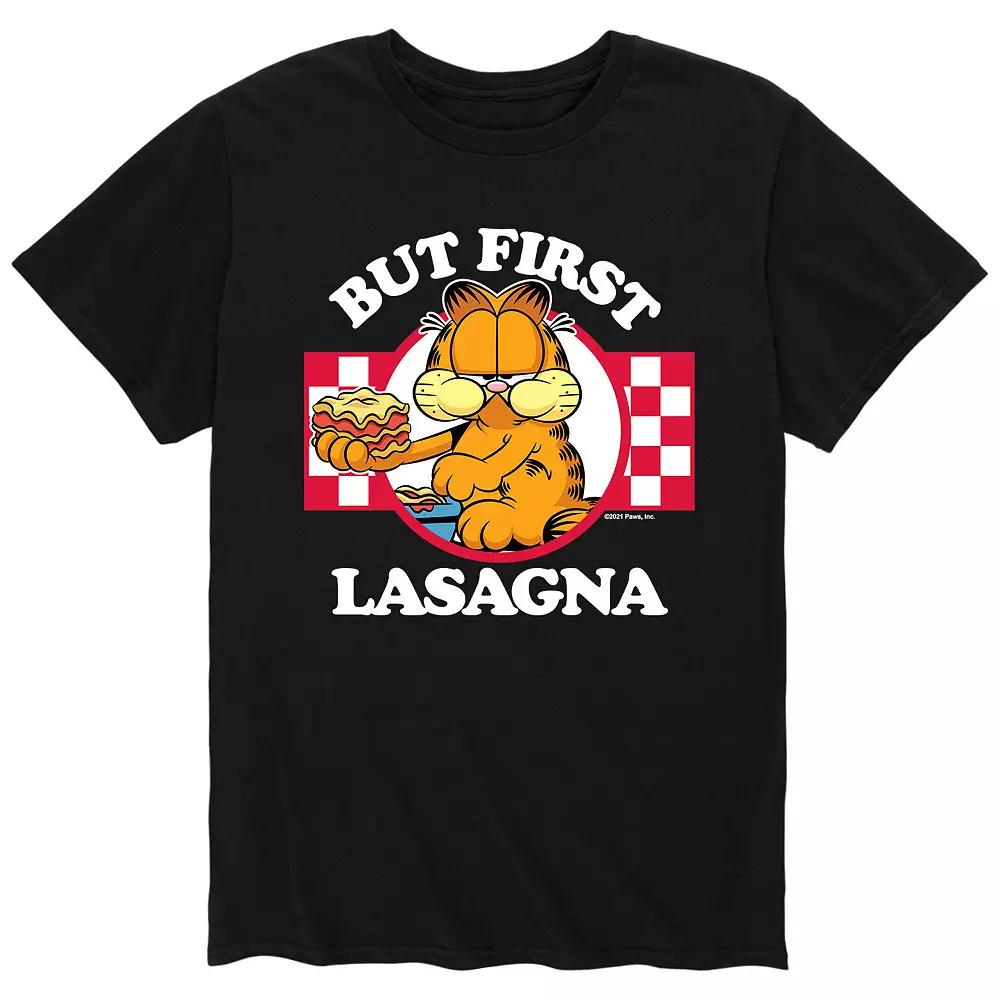 Men's Garfield But First Lasagna Tee,  Product Image
