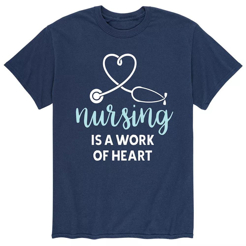 Men's Nurses Work Of Heart Tee,  Product Image